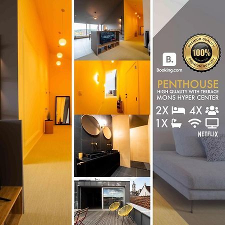 Luxury Penthouse & Terrace - Mons City Center Εξωτερικό φωτογραφία